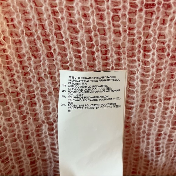 Maison Margiela Pink Mohair Button Front Cardigan Size M - Picture 5 of 7
